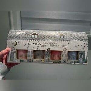 Ellen Tracy Lip Balm Set - Pink, Red, Silver, Gold